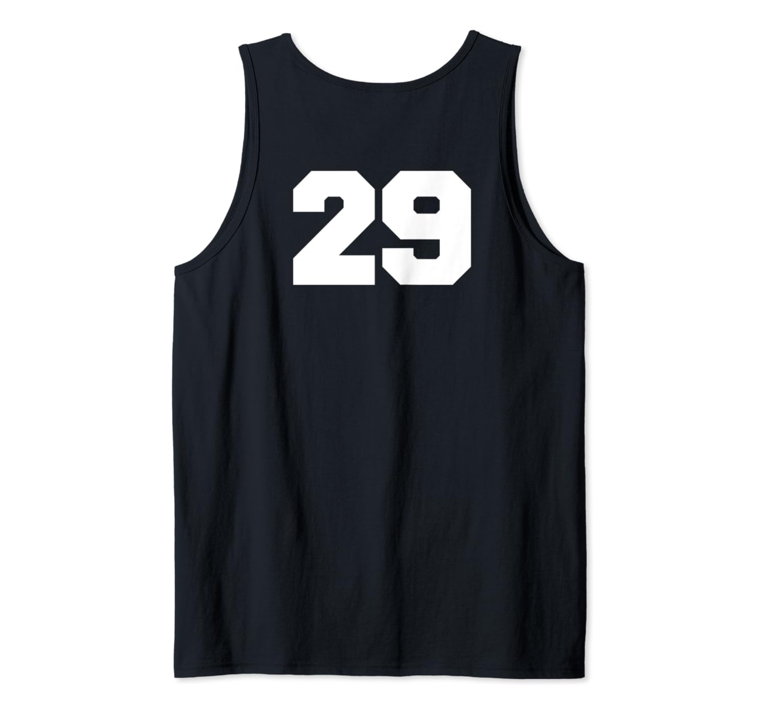 Number 29 Sports Jersey Player 29 Fan BACK PRINT Varsity Tank Top Clothing